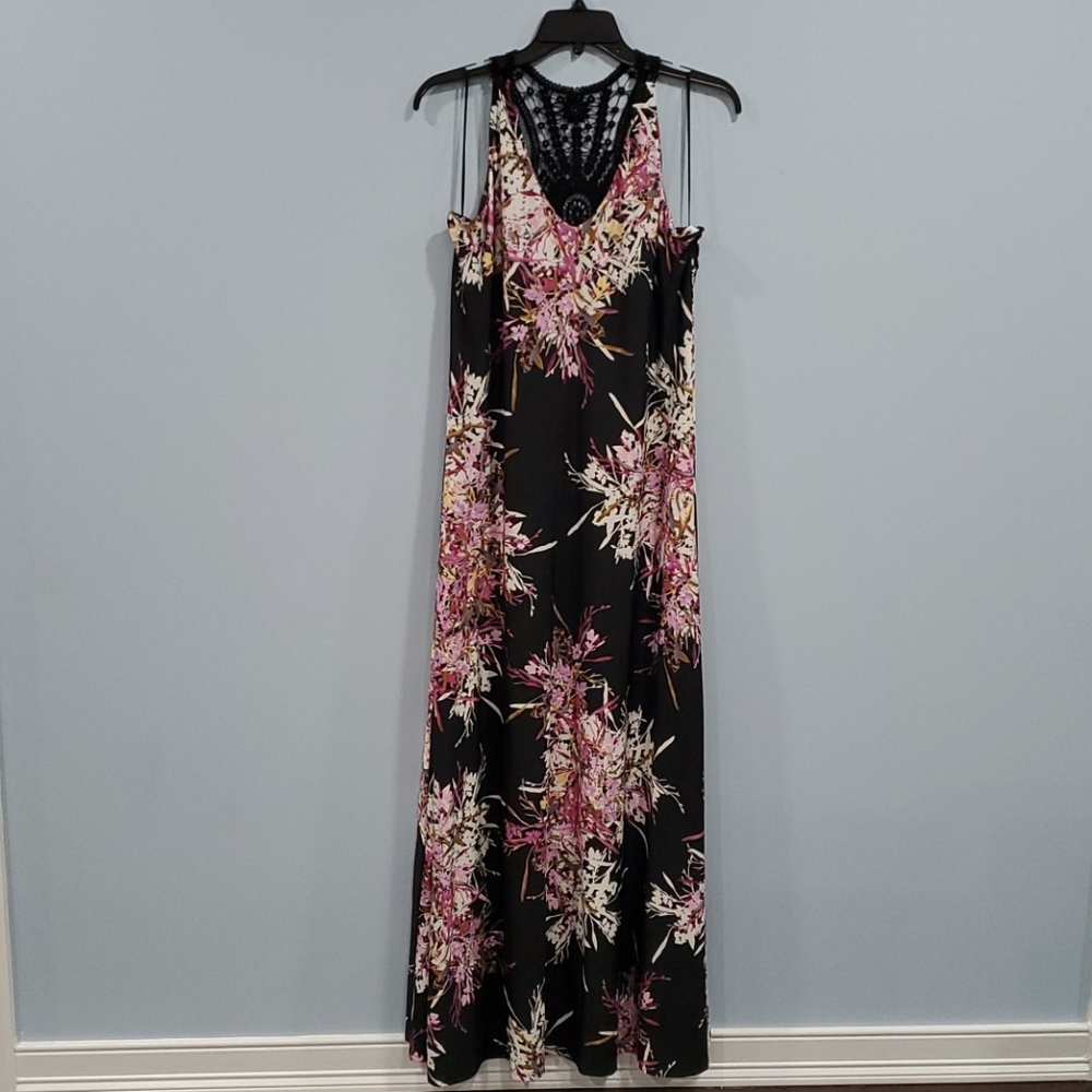Black Floral Maxi Dress